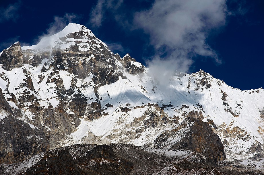 Widok z Thangsing (Goecha La trek)